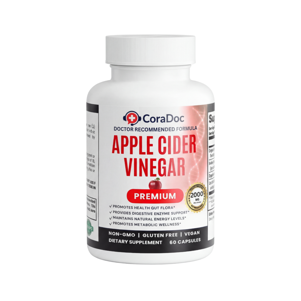 Apple Cider Vinegar Capsules – Detox, Gut Balance & Metabolism Support | 60 Capsules