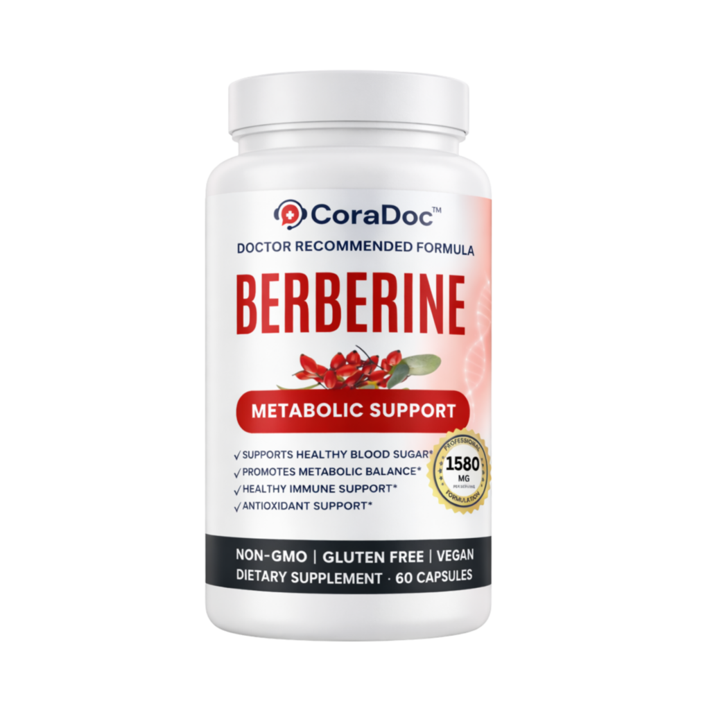 Berberine HCL – Blood Sugar & Metabolism Support | 1580mg Per Serving | 60 Capsules