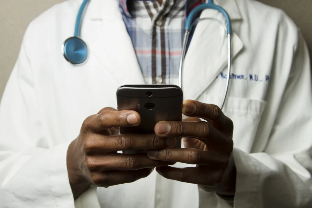 Doctor conducting telehealth consultation for GLP-1 weight loss program