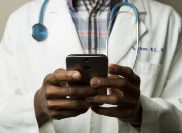 Doctor conducting telehealth consultation for GLP-1 weight loss program