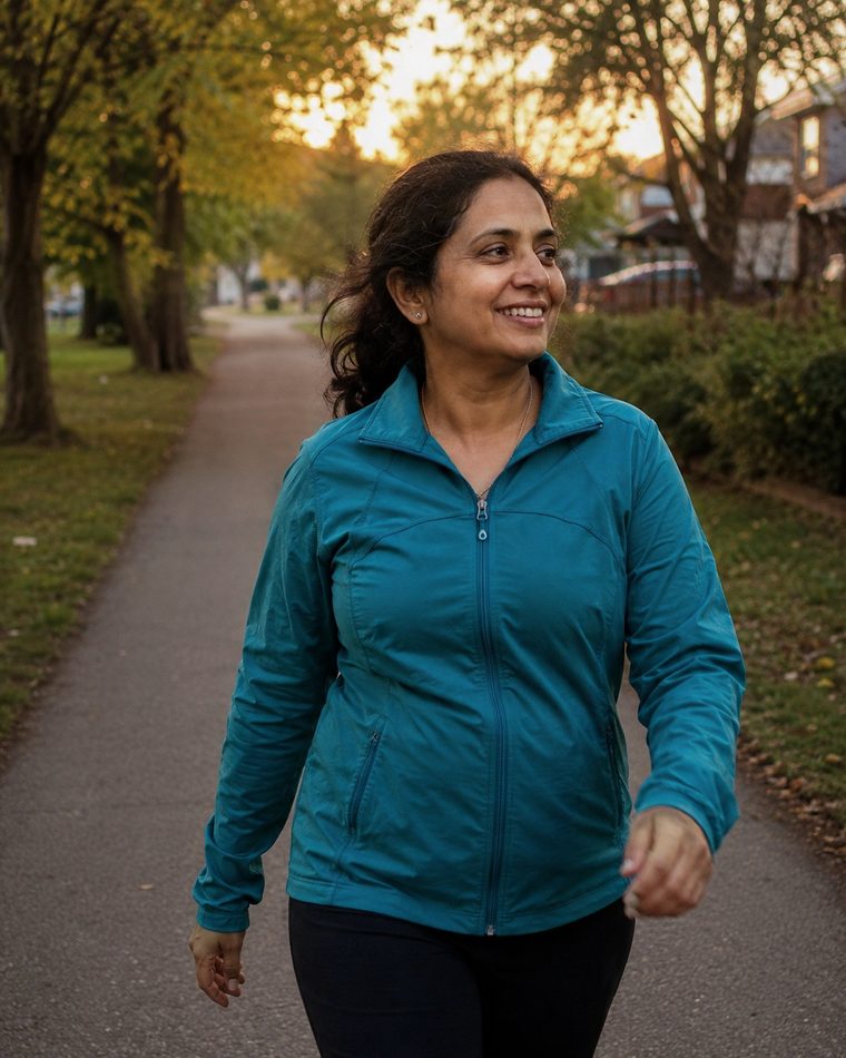 Month 3 — the evening walk